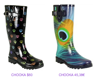 Botas Chooka print y print pluma